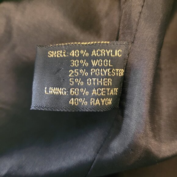 Express Vintage Plaid Wool Blend Blazer Jacket - Picture 8 of 8